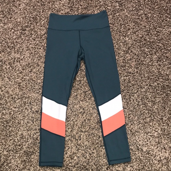 Zyia Active Pants - 🐠Zyia Active Cropped Colorblock Active Leggings Size 4 | EUC
